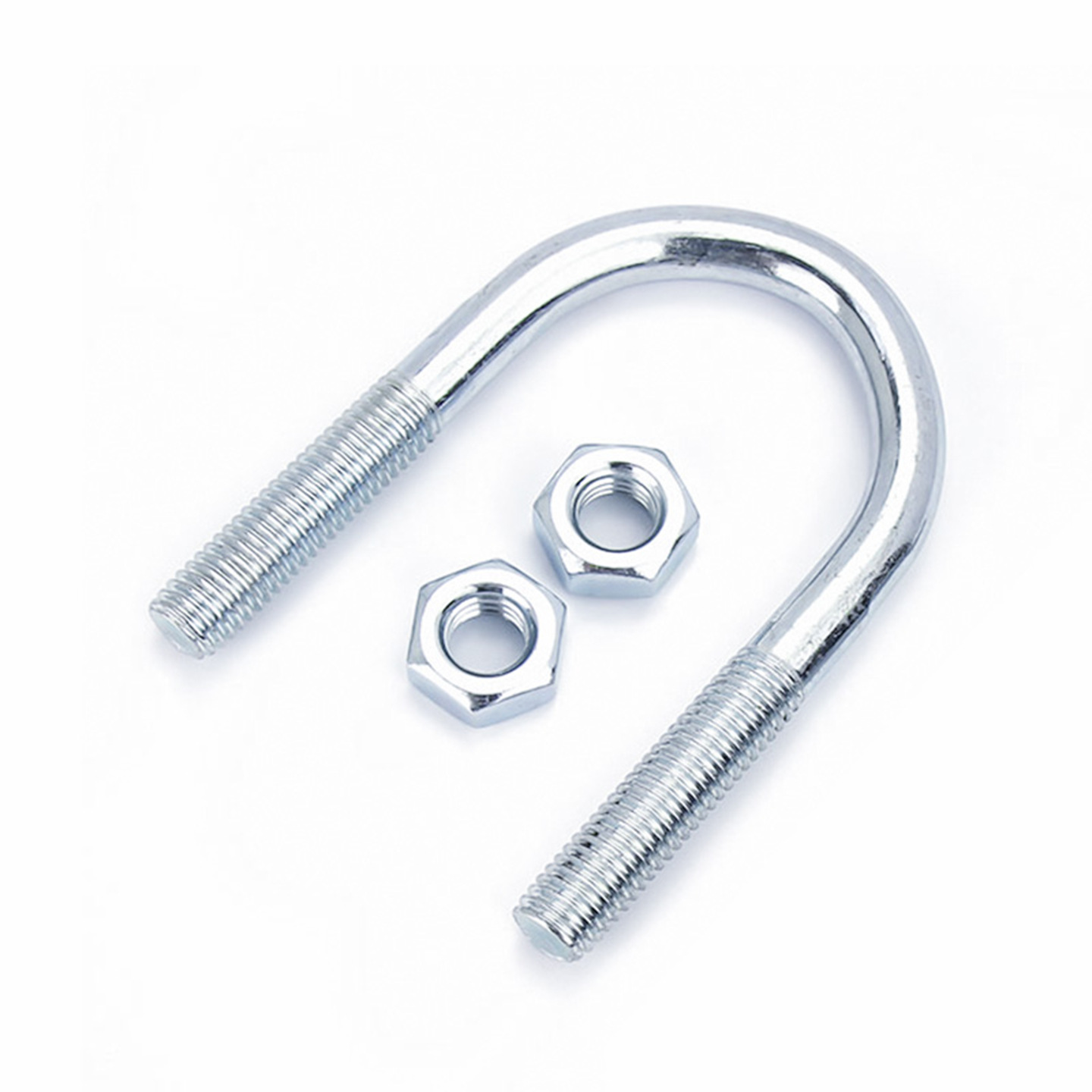 Tornillo de perno en U galvanizado alargado abrazadera de tubo en forma de U abrazadera de tubo fijación de montaje M6MN8M10M12mm