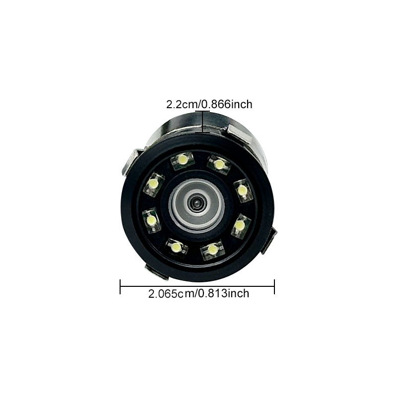 Universal 18.5mm Hd Car Reversing Camera Ahd1080P Fisheye Rear View Camera