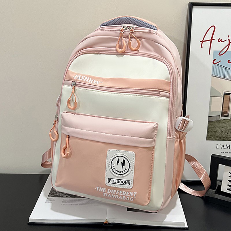 Mochila pequeña y simple de estilo coreano, escuela secundaria, escuela secundaria, escuela primaria, mochila de reducción de carga ligera, mochila de viaje de ocio, mochila femenina
