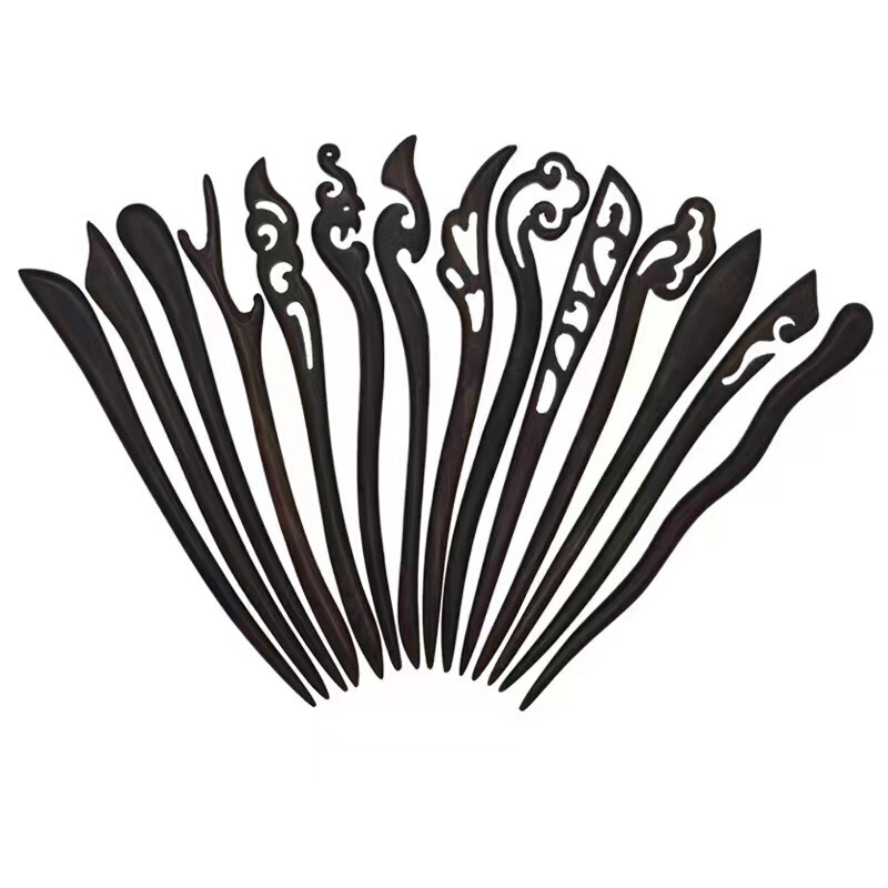 Purple Sandalwood Hairpin, Ancient Style Modern Hairpin, Hairpin, Wooden Hairpin, Daily Simple Wooden Hairpin, Retro Hairpin