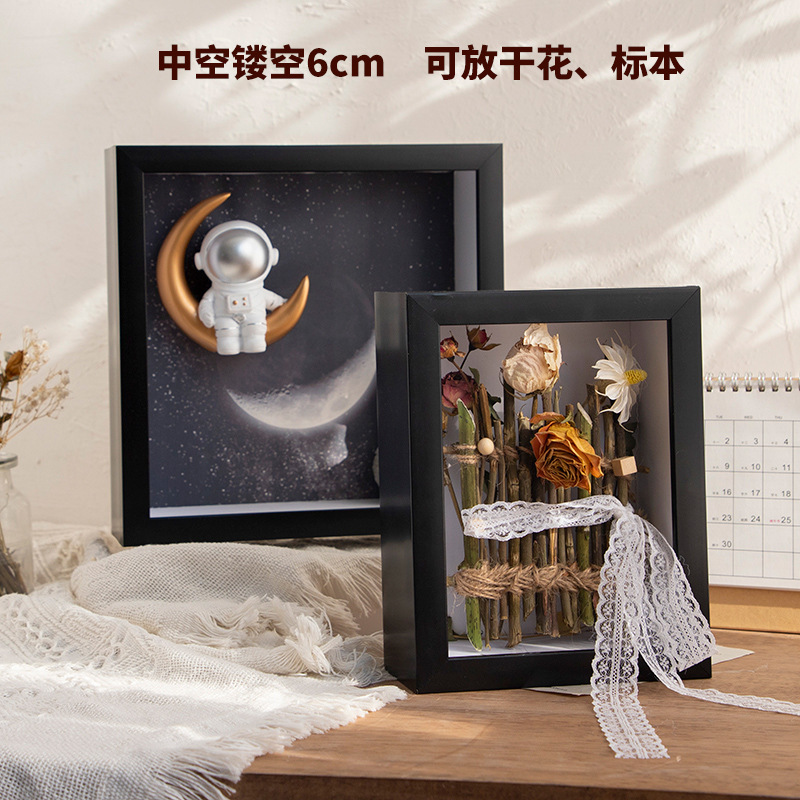 Factory wholesale custom gift dried flower photo frame Three-Dimensional Hollow specimen frame diy wash photo made photo frame table Factory wholesale custom gift dried flower photo frame Three-Dimensional Hollow specimen frame diy wash photo made photo frame table