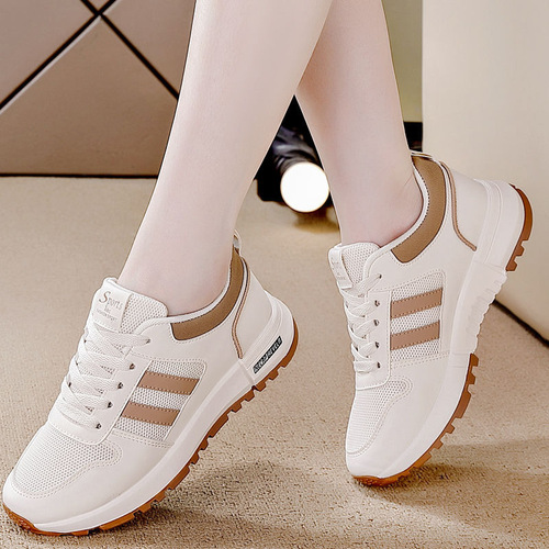 Women's Sports Shoes, Lady Athletic Shoes, Thick Sole White Women's Fashion Sports Shoes, Versatile Lightweight Sneakers, Casual Shoes