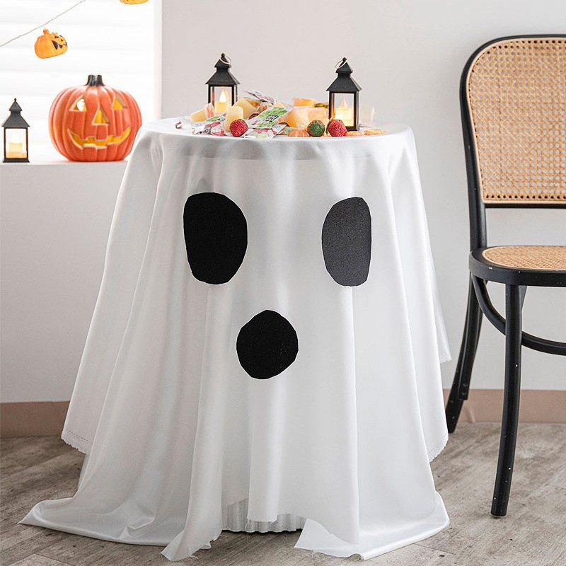 Insハロウィーン使い捨て幽霊テーブルクロスpvc装飾配置円卓レストランバー雰囲気カフェ道具|undefined