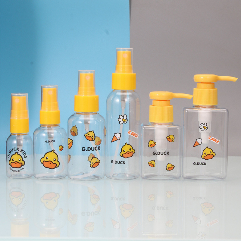 小黄鸭喷雾瓶子补水空瓶旅行便携喷壶爽肤水脸部喷瓶细雾代发包邮