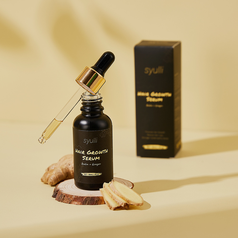 何首烏側柏葉草本防脫育發固發精華液髮根深層修復頭皮護理批發