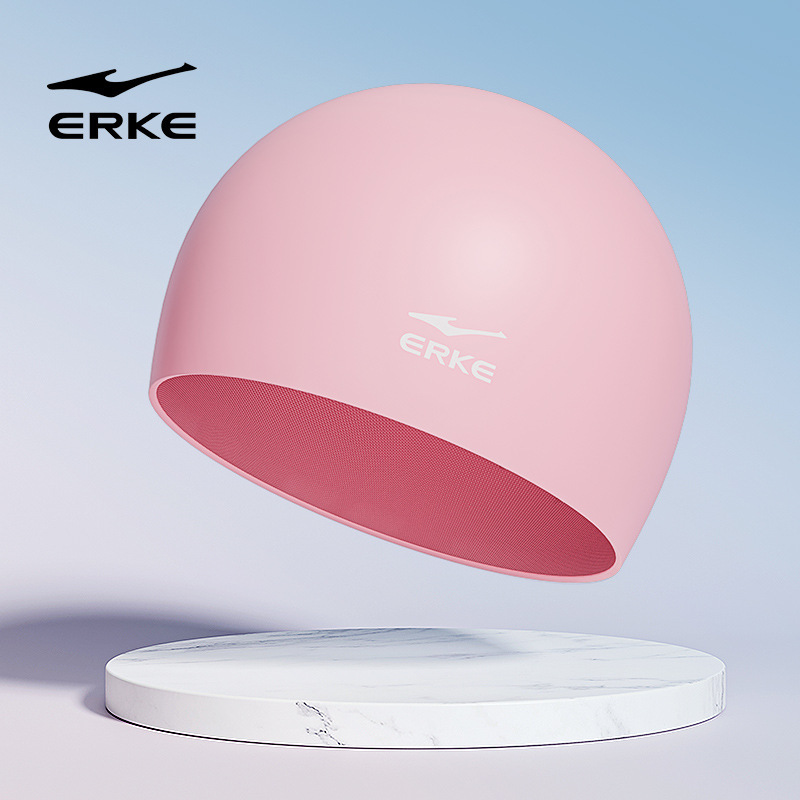 Honxing Erke スイミング キャップ シリコン キャップ 大人用 ユニセックス プロフェッショナル 快適なロングヘア スイミング キャップ|undefined