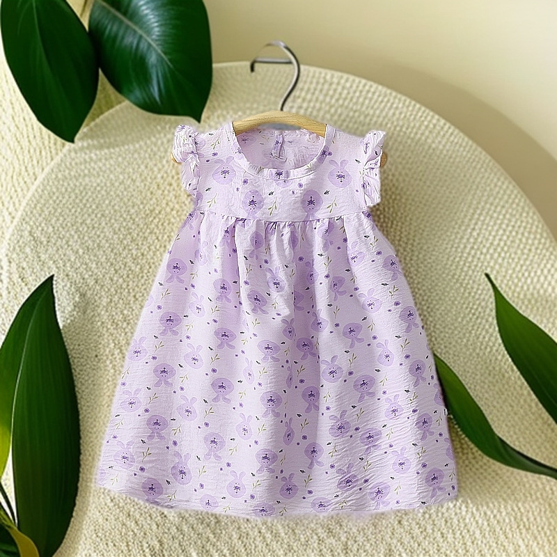 Vestido de verano para niñas niñas falda de princesa de flores de hadas de verano falda de cinturón
