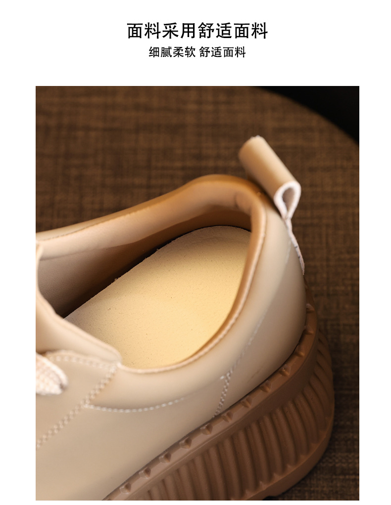 Giày sneaker nữ đế dày tăng chiều cao bên trong, đế bánh xốp mềm mại — Màu đen chi tiết 10