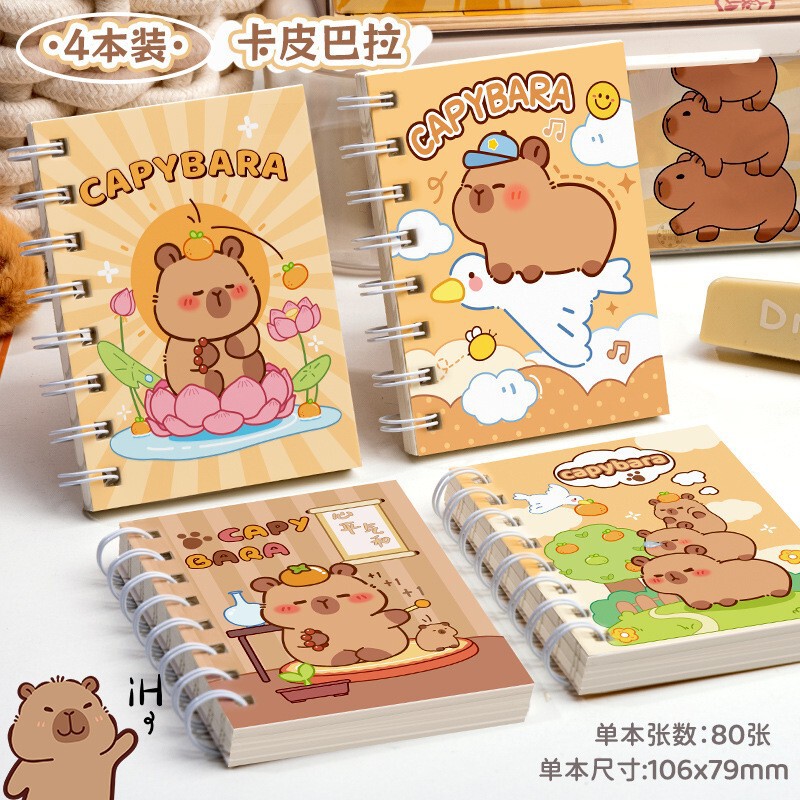 Four Seasons Small Book Pocket Book Cartoon Coil Book Horizontal Line A7 Notebook Mini Portable Pocket Notepad Four Seasons Small Book Pocket Book Cartoon Coil Book Horizontal Line A7 Notebook Mini Portable Pocket Notepad