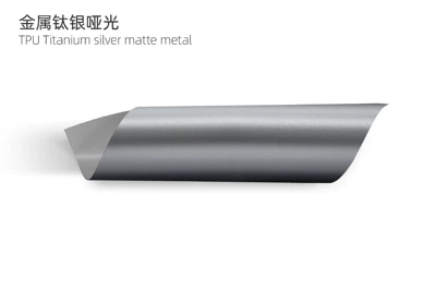 Auto Color Change Film – Wholesale White Matte Black White Red - tpu-titanium-silver-matte-metal-tpu