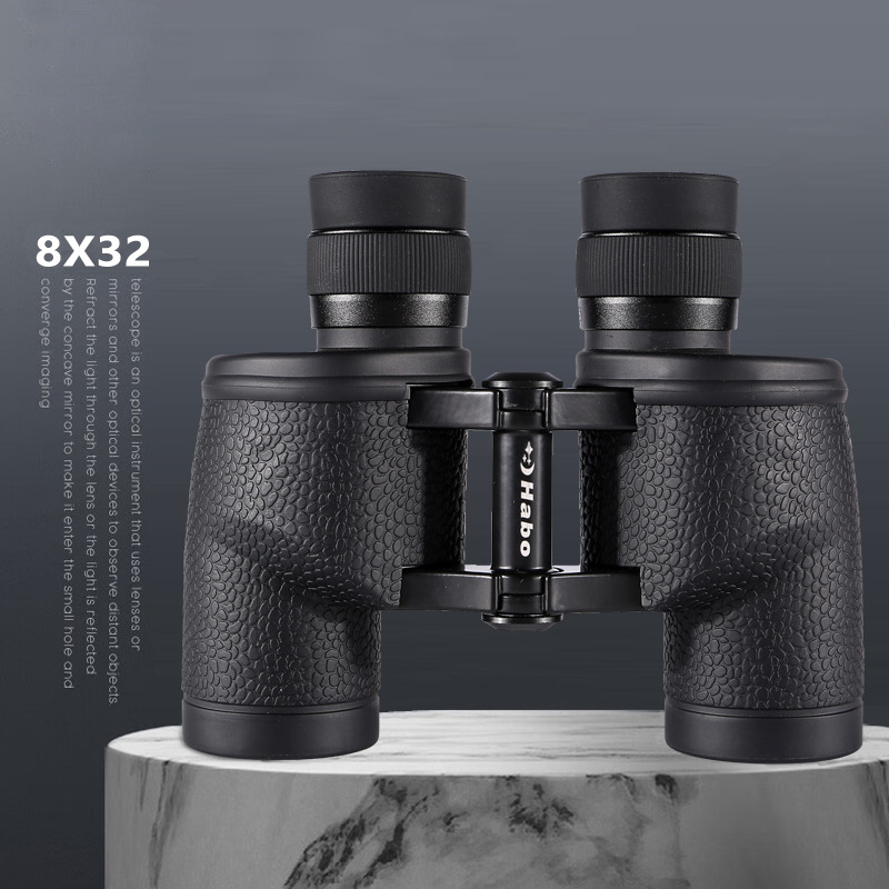 新品军双筒望远镜8x32高倍高清微光夜视全金属望眼镜带测距户外