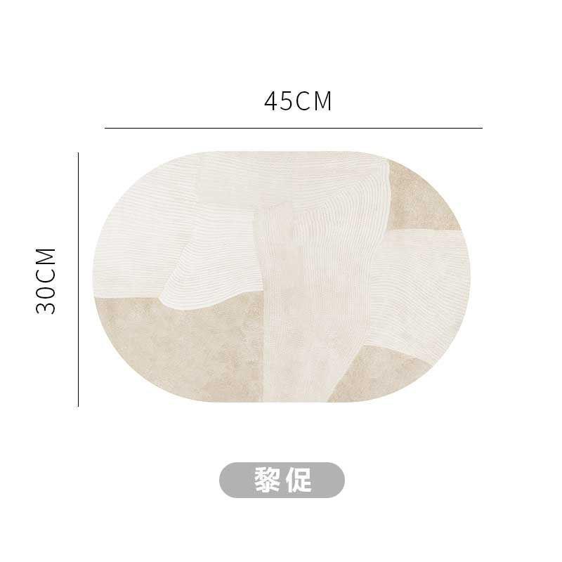 Estera de mesa de cuero oval de alto grado impermeable aislamiento a prueba de aceite occidental comida Mat PVC tazón Mat comedor Mat mantel hogar