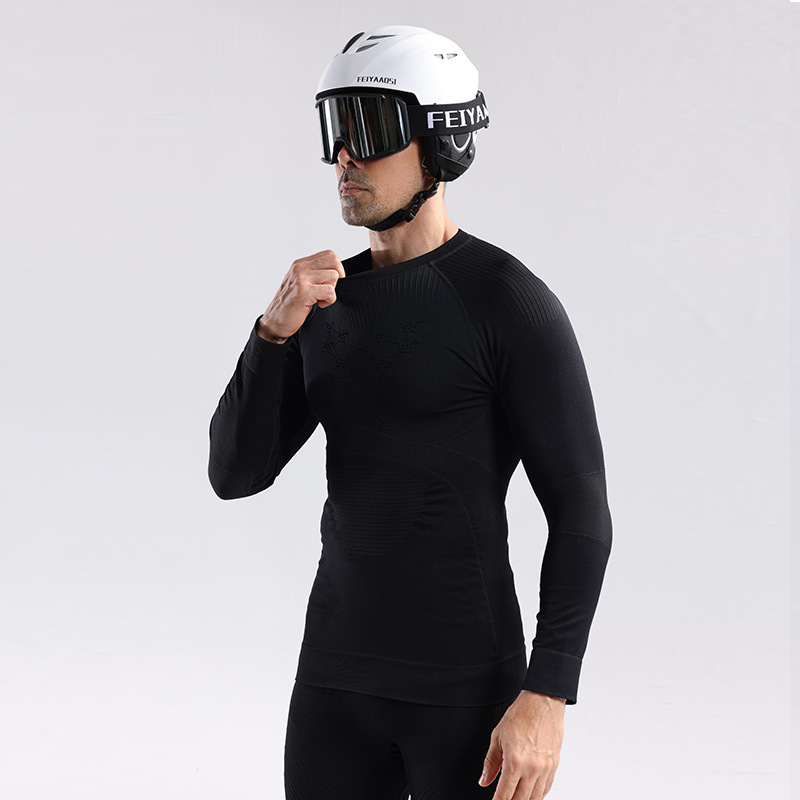 X-BIO nuevo 4.0 polienergía para fortalecer el esquí deportivo chaqueta de secado rápido hombre calentamiento apretado sudor compresión ropa interior invierno