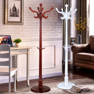 Solid Wood Floor Vertical Coat Rack Hotel Home Birch Storage Hanger Storage Hanger Bag Hanger Wholesale in Stock