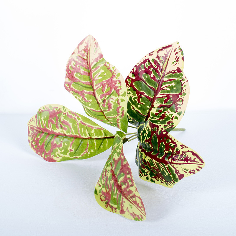 Plantas verdes falsas, decoración de paredes, hojas de plantas de simulación, arreglos florales de pared de fondo, 7 cabezas, lavanda de perilla