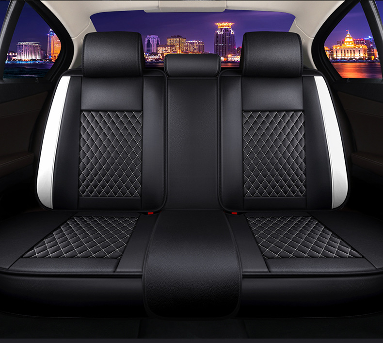Cross-border foreign trade car seat cushion wear-resistant leather surrounded by four seasons universal seat cover source factory foreign trade wholesale