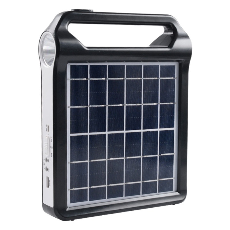 Luz de emergencia de carga solar súper larga resistencia lámpara linterna carga tesoro de doble uso reflector grande núcleo de la lámpara brillante