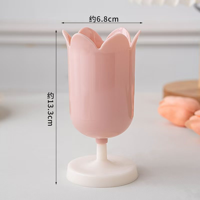 Celebridad de Internet 2025 Día de la madre Taza de tulipanes Decoración de pasteles Madre de hadas Tarjeta de vacaciones Taza de papel Vestido para hornear