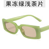 Square small brand sunglasses, fashionable glasses, European style, simple and elegant design, internet celebrity