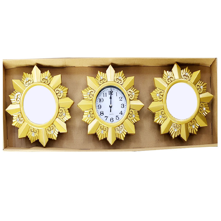 Reloj de pared nórdico para sala, reloj doméstico de fondo de sofá, diseño moderno simple/arte abstracto, reloj de pared triple