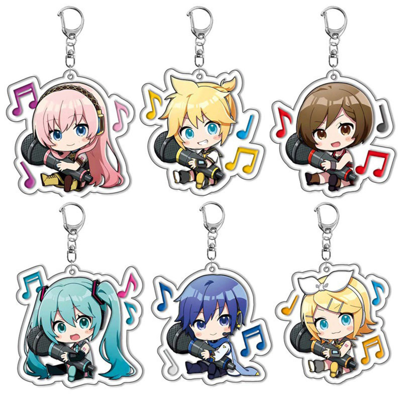 Hatsune Miku Acrylic Keychain, Kagamine Rin Bag Car Pendant, Anime Accessories, Fan Merchandise Hatsune Miku Acrylic Keychain, Kagamine Rin Bag Car Pendant, Anime Accessories, Fan Merchandise