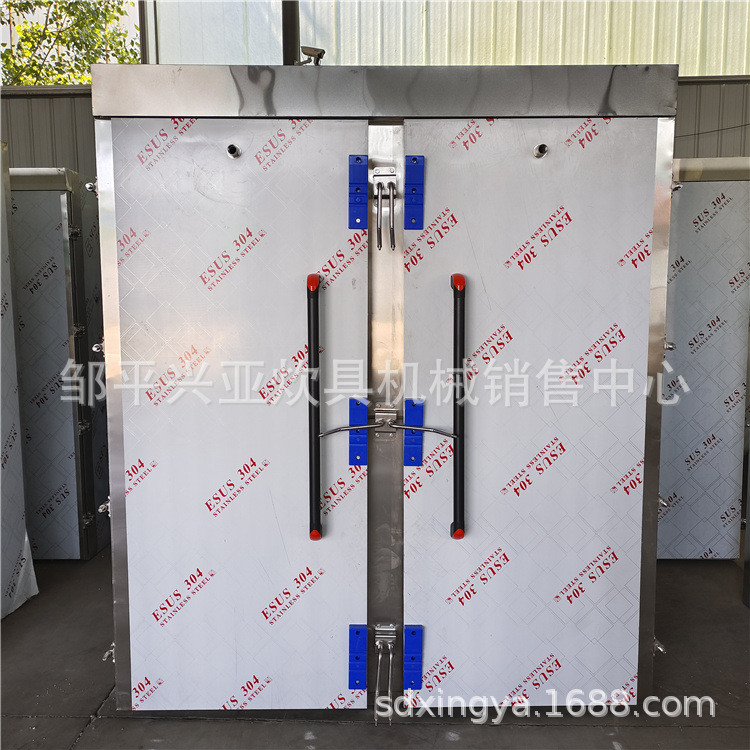 供应双门72盘蒸房一次蒸4带面的蒸房  大型馒头蒸箱