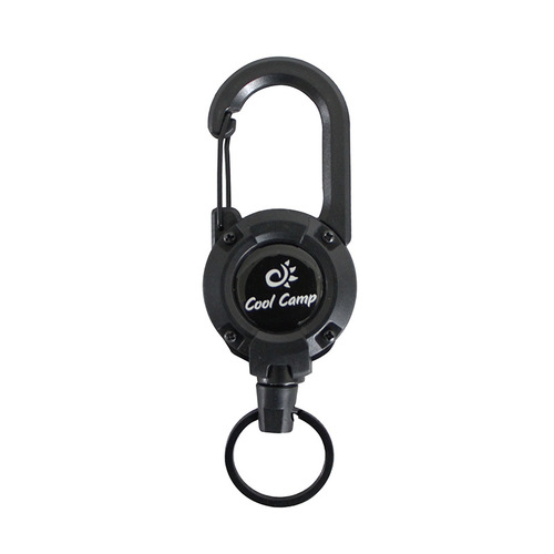 Outdoor camping multifunctional hanging buckle mountaineering bag quick hanging portable keychain telescopic wire rope buckle camping light pendant