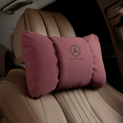 Suitable for Mercedes-Benz Car Headrest - butterfly-style-volcano-red-mercedes-benz-headrest-single-pack