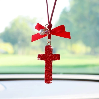 Cross-Border Personalized Car Interior Car hanging - red-cross