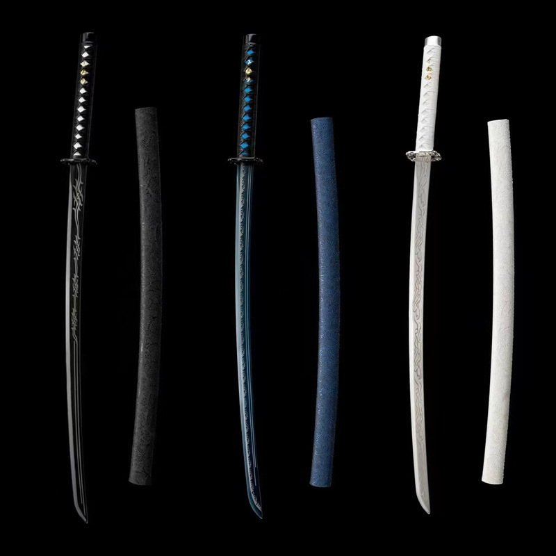 龙泉刀剑动漫训练刀日式指挥刀高锰钢锻打冷兵器器收藏摆件未开刃