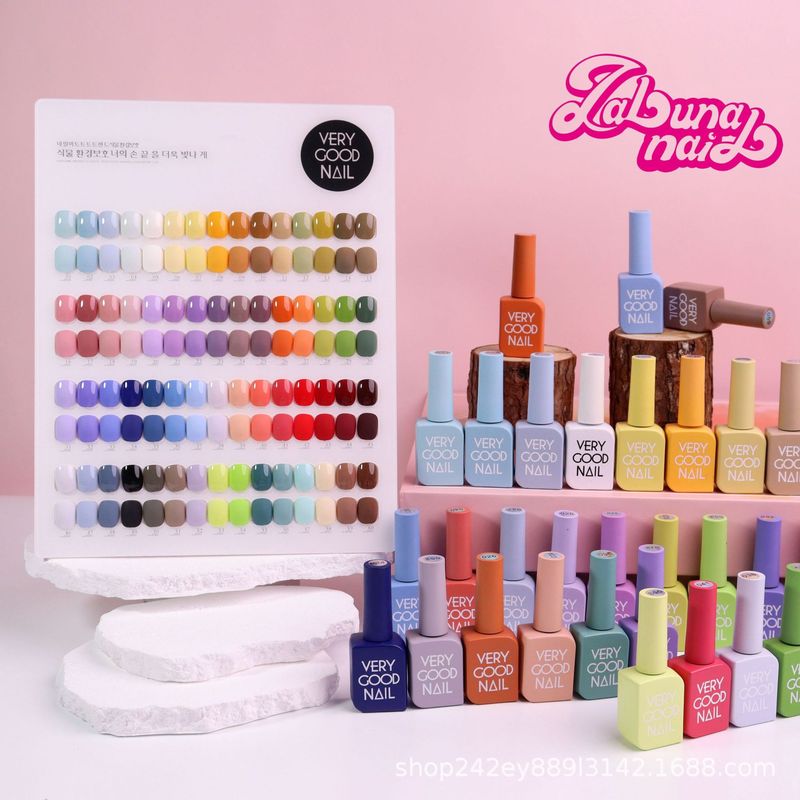 Verygood60色甲油胶一瓶一色饱和度高一笔上色美甲店拓客胶