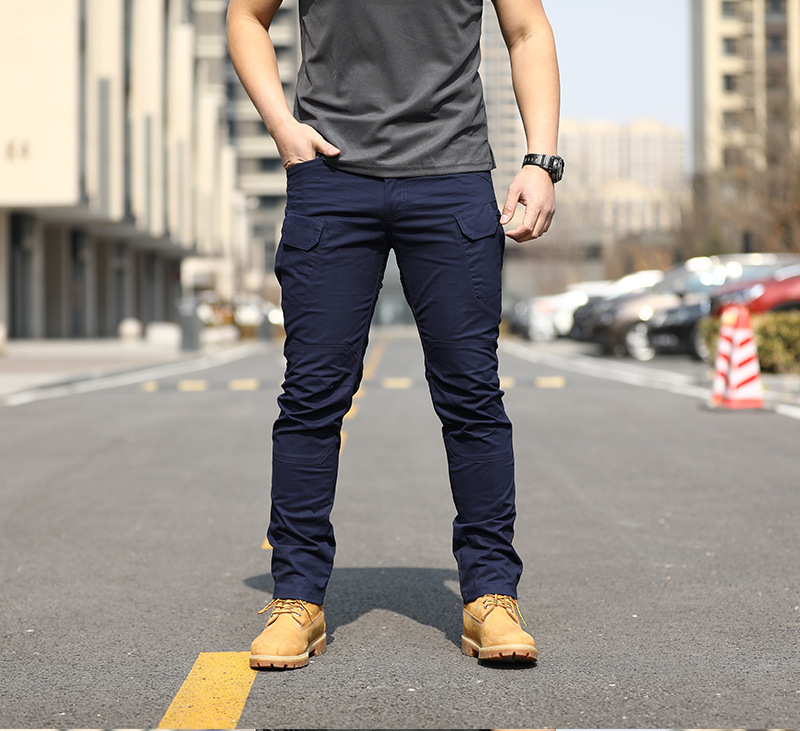 Primavera táctica al aire libre IX7 pantalones tácticos de algodón pantalones de herramientas largos sueltos pantalones de hombre