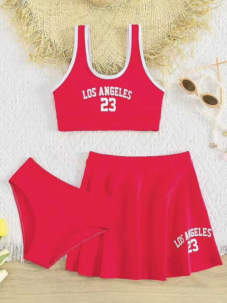 (Cross-border trading), fashionable children's swimwear, set, European style, 3 piece set