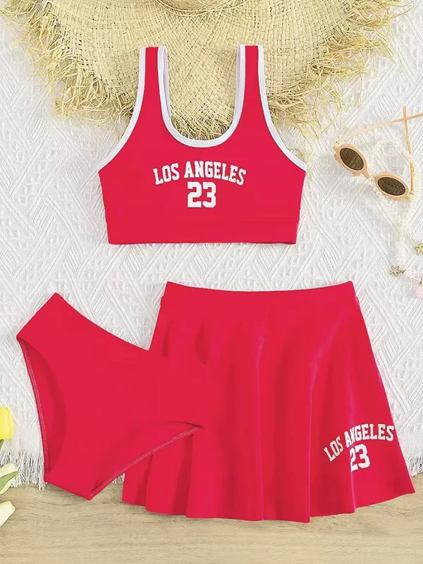 (Cross-border trading), fashionable children's swimwear, set, European style, 3 piece set