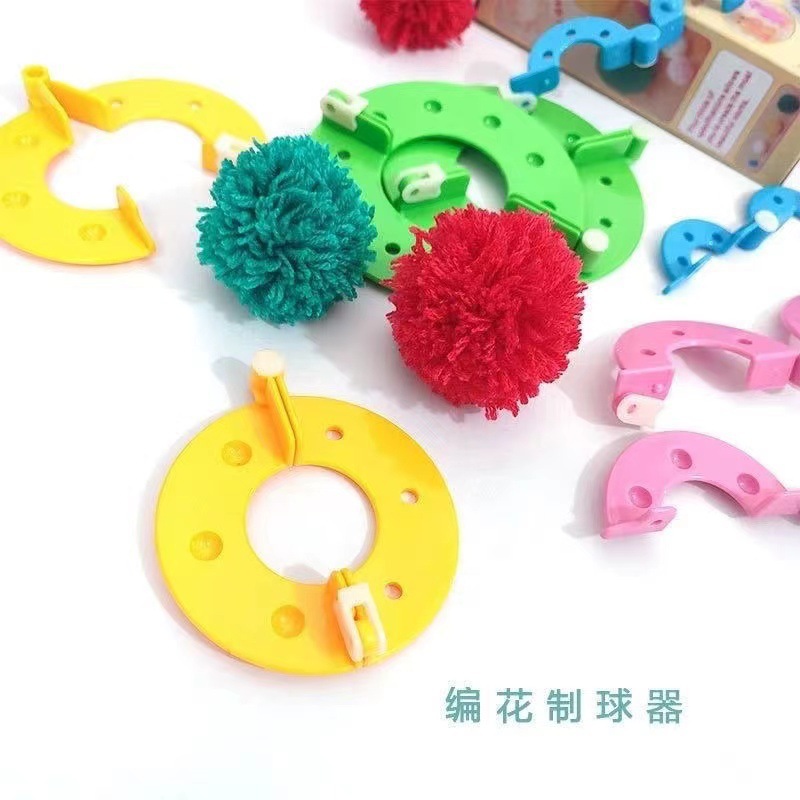 Máquina de bola de peluche muñeca máquina de bola de peluche herramienta de tejido DIY hecha a mano máquina de bola de peluche máquina de tejido