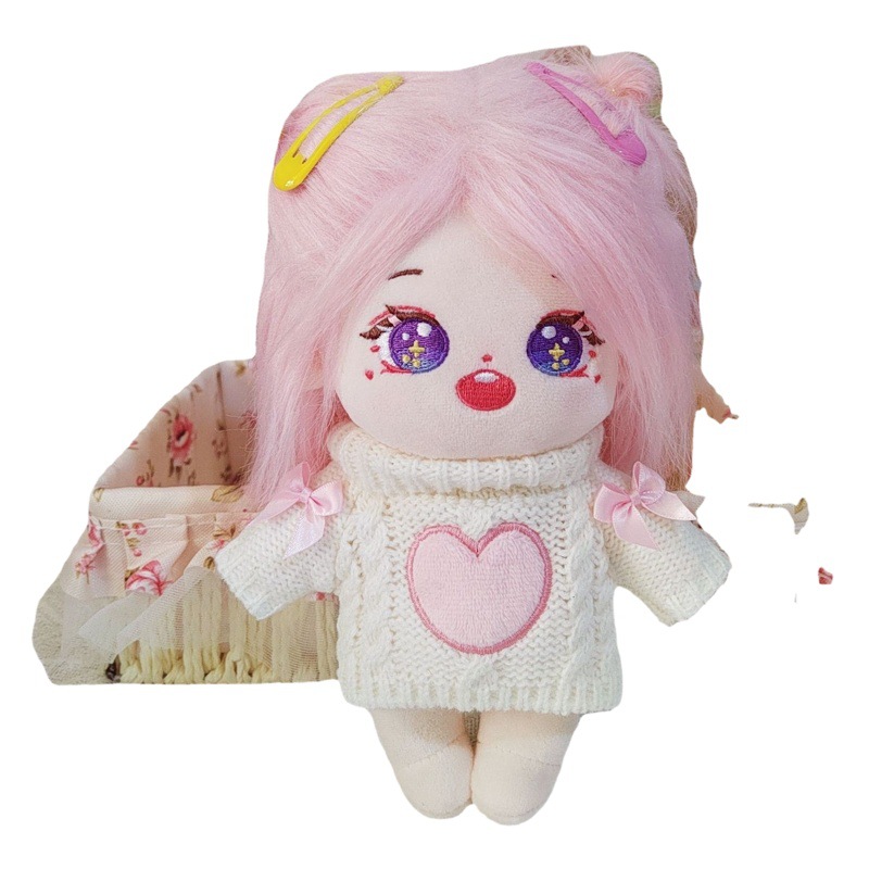 20cm ropa de bebé algodón muñeca amor suéter prendas de punto ropa hecha a mano