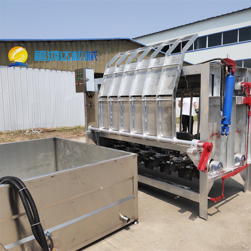 福鸿达 整猪打毛机 电加热浸烫池 生猪烫池脱毛机 生猪刨毛机