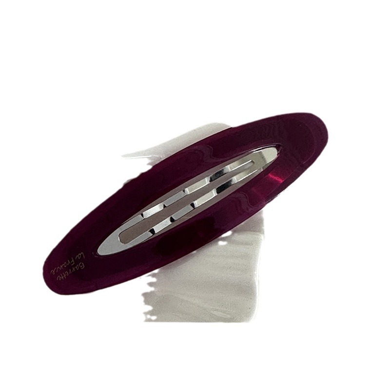 Forcina per capelli ovale mezza tinta coreana BB Clip Dopamina Ragazza All-match Frangia laterale Clip Copricapo Forcina per capelli rotta Nuovo stile_voghion.com