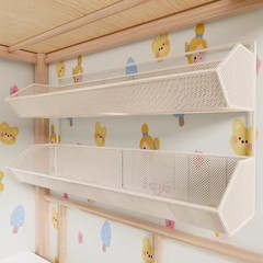 宿舍床头壁挂架墙壁挂篮墙上免打孔书架学生寝室收纳筐置物整理架