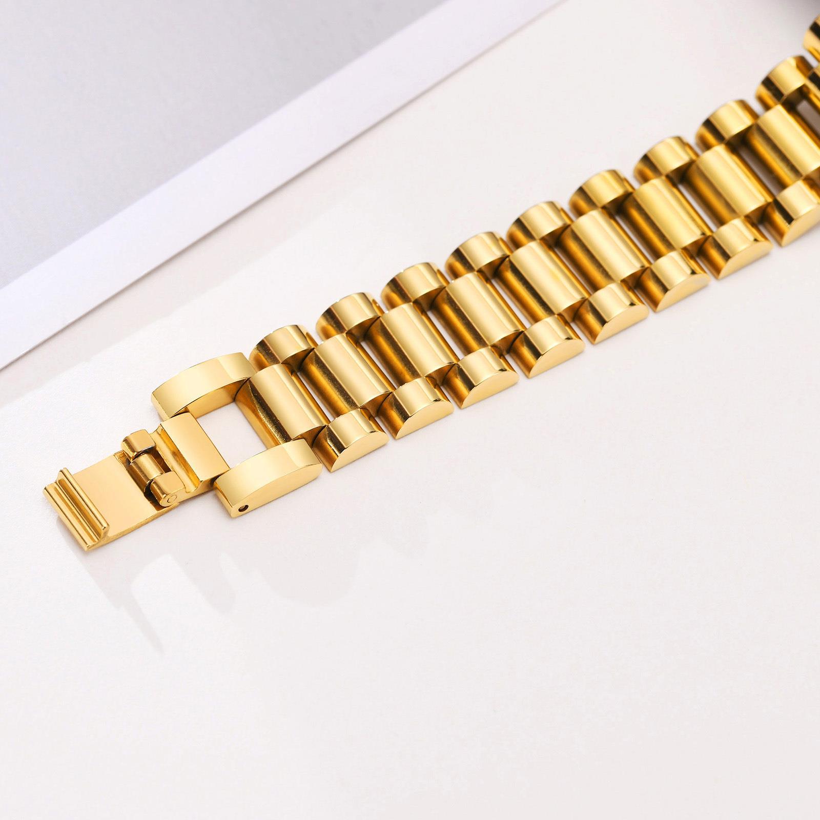Simple Style Geometric Titanium Steel Plating Bracelets display picture 36