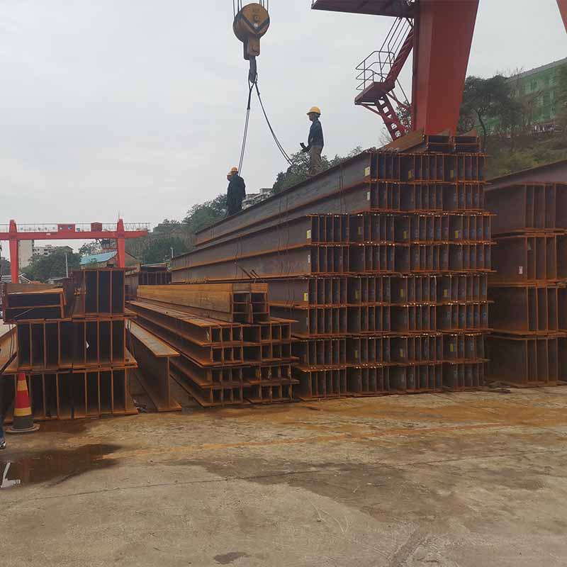 Q345B低合金热轧H型钢现货批发重庆鲁盛坤特殊规格加工折弯