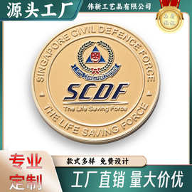 源头工厂专业制作锌合金纪念币纪念章电镀金色可上烤漆等制作生产