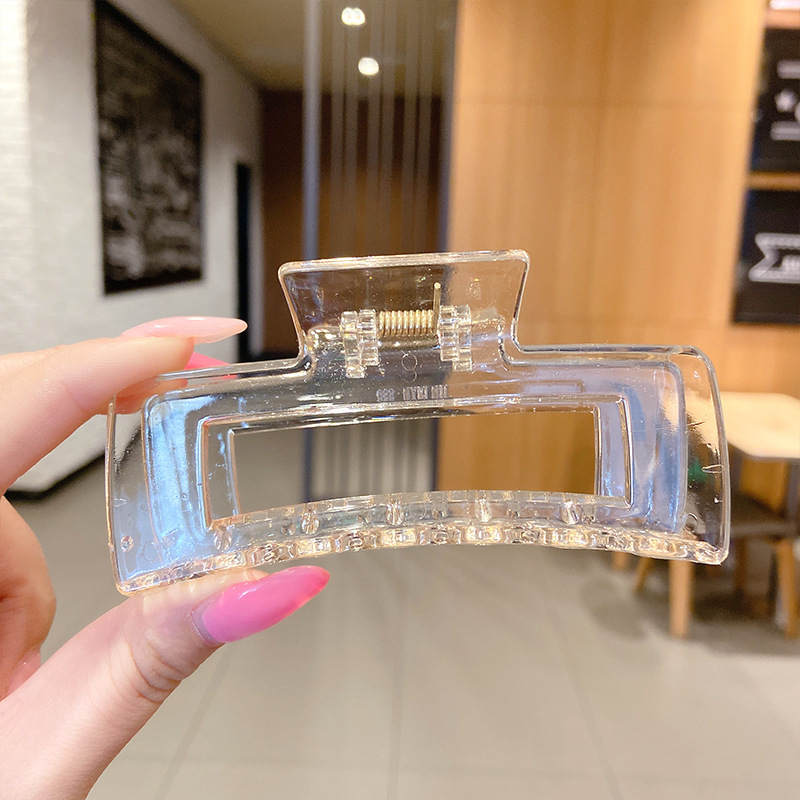 Clip de agarre, gran cantidad de cabello, horquilla esmerilada, horquilla simple, horquilla de tiburón, nuevo y exquisito tocado de alta gama, horquilla femenina