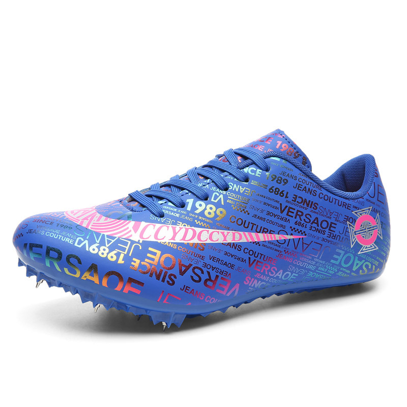 Zapatillas de pista entrenamiento integral resistente al desgaste zapatos de punta juvenil zapatos cortos para correr zapatos de pista para hombres y mujeres zapatos de entrenamiento de competencia