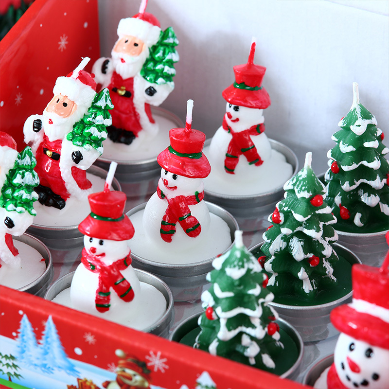 Christmas Cute Christmas Tree Santa Claus Paraffin display picture 1