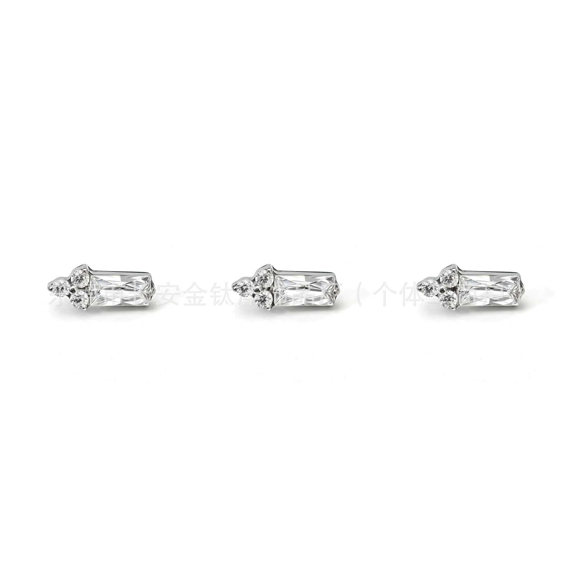 Labret piercing jewelry detail image