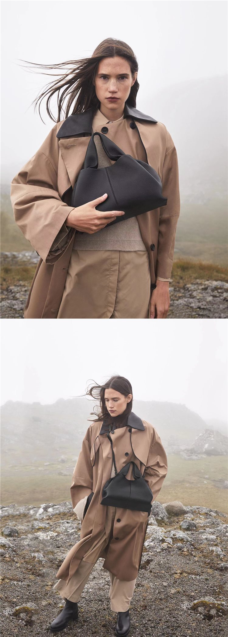 Franskt nischmärke 2024 ny mångsidig enfärgad matlåda modehandväska crossbody-väska med enkel axel för kvinnor_voghion.com