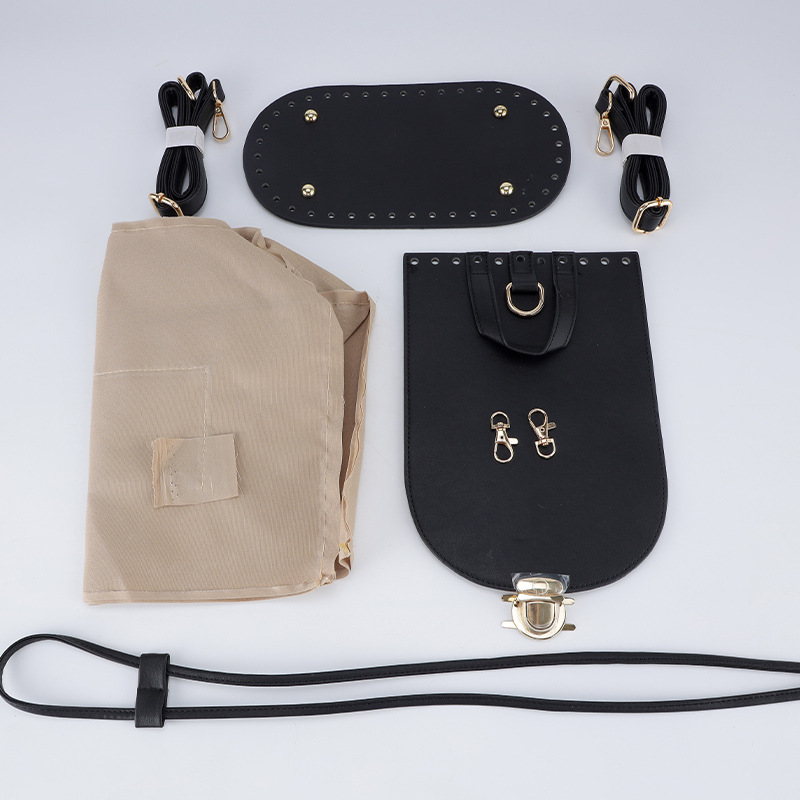 Set de 5 Piezas para Bolsos Tejidos: Accesorios de Metal para Bolsos de PU, Hechos a Mano, Entrega Inmediata