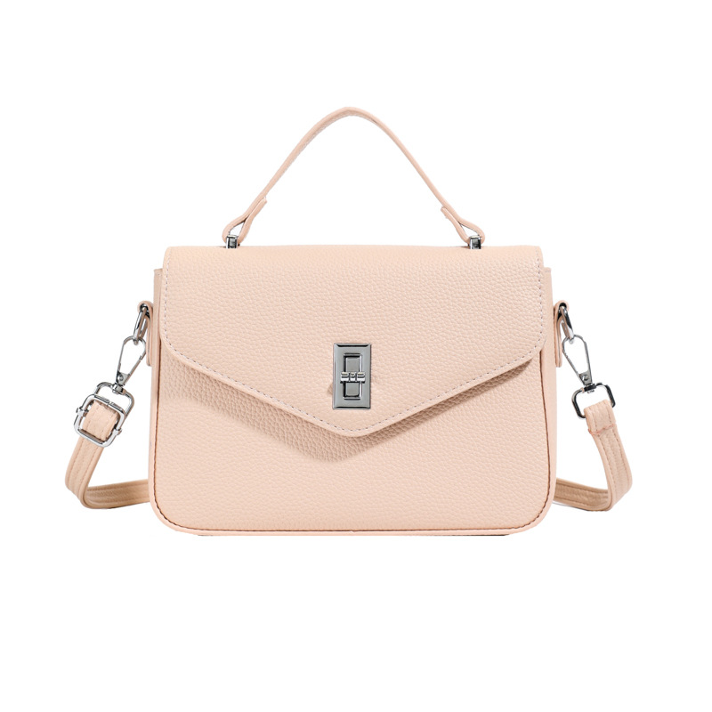 Bolso de moda coreano 2025 primavera y verano nuevo bolso femenino casual con patrón de lichi bolso de hombro simple bolso de mensajero de viaje