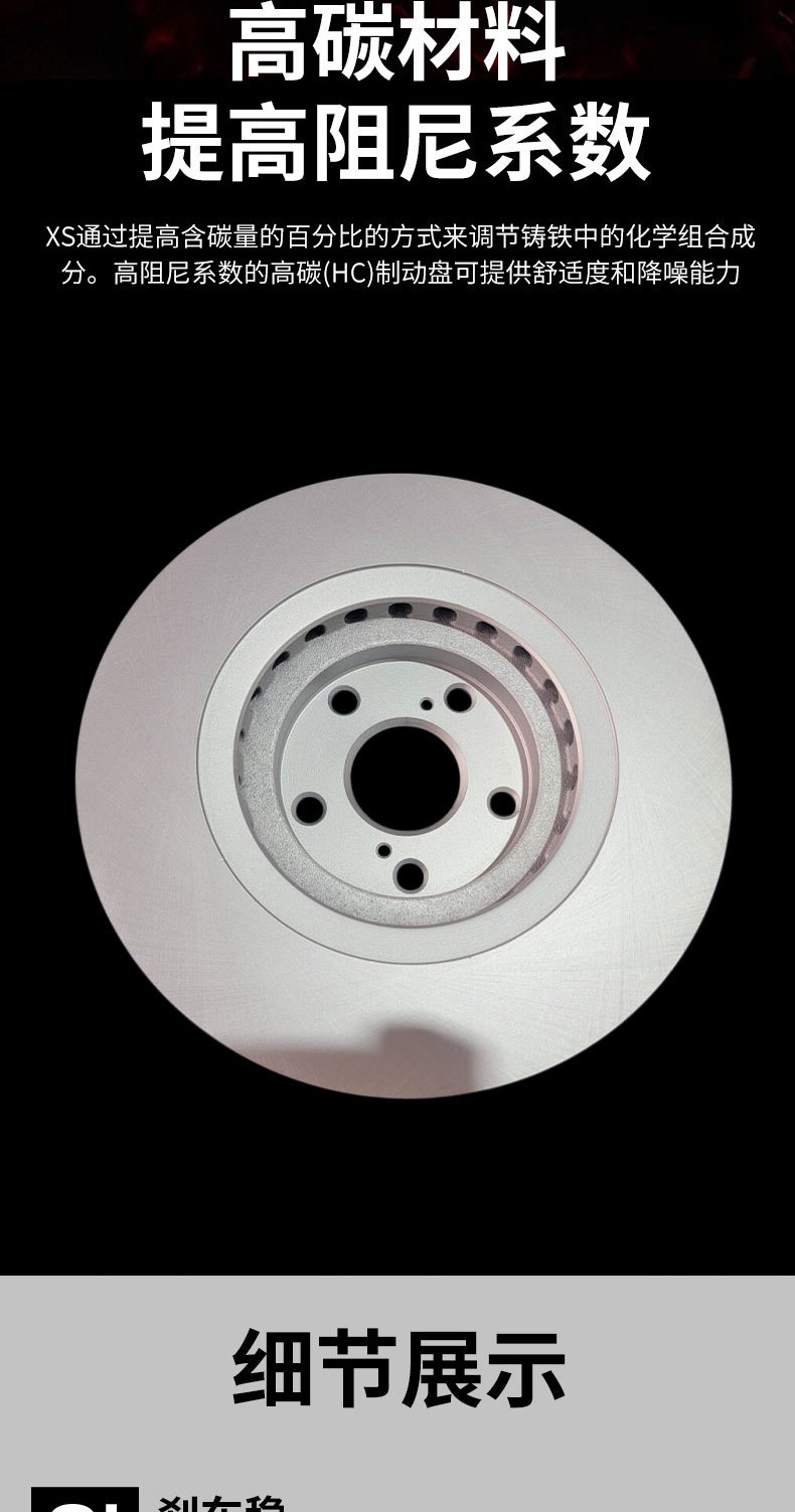 Suitable for Lexus RX350 and Guangqi Toyota Highlander front wheel brake discs, Jiaomeite craft brake discs